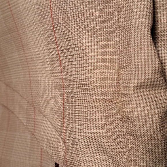 LIQUID BOARDWEAR ski pants snowboard winter sports tan pink check Medium *FLAW - Picture 9 of 9